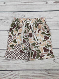 Boys Hunting Camo Printed Shorts