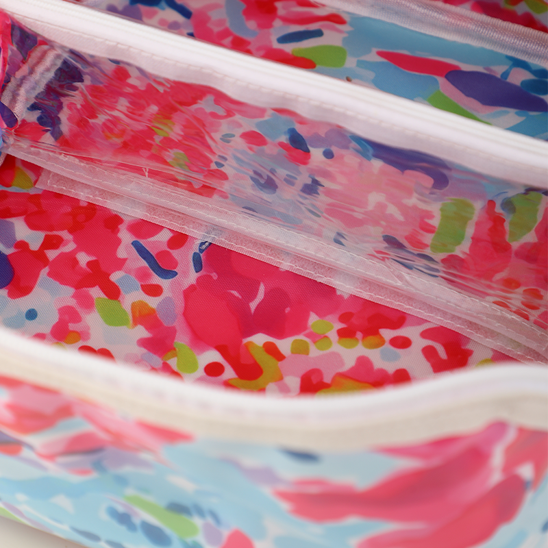 Waterproof Cosmetic Bag Hydrangea Horizon