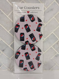 Zero Pepsi Soda Car Coasters