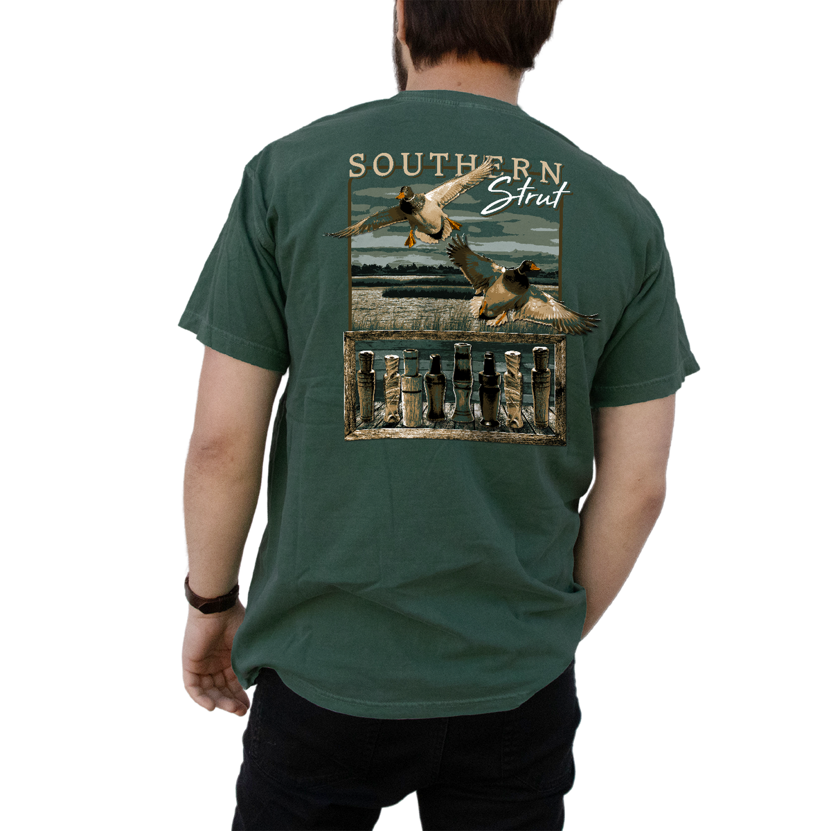 Southern Strut Duck Call Shelf Tee