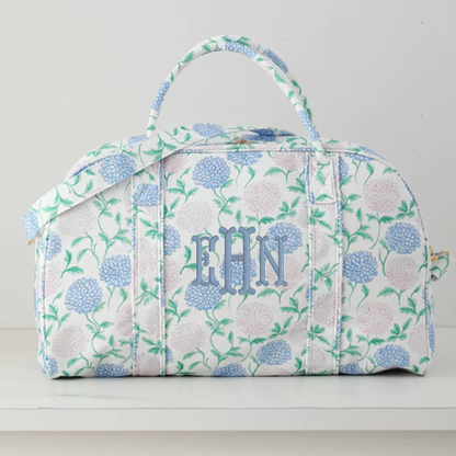Floral Weekender Bag Hydrangea