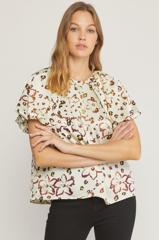Satin Fall Top