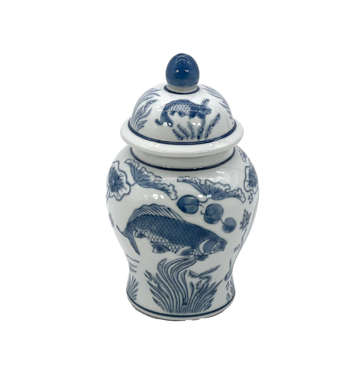 Chinoiserie Pink Decorative Ginger Jar 8"