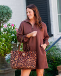 Caroline Hill Studded Spotted Tote