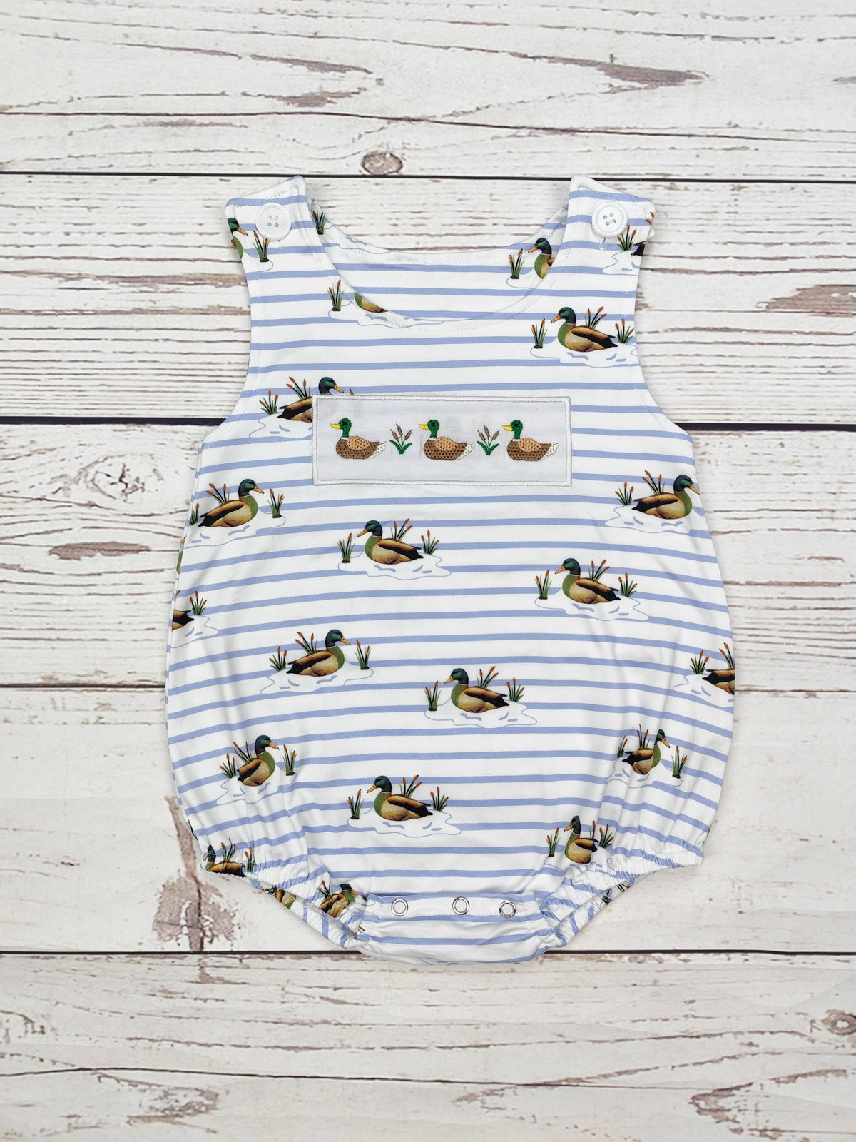 Boy Duck Appliqué Bubble