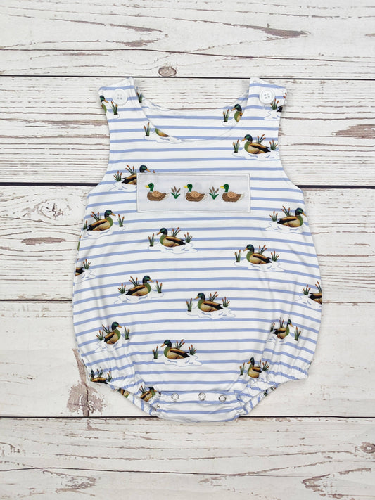 Boy Duck Appliqué Bubble