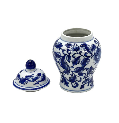Chinoiserie Pink Decorative Ginger Jar 8"
