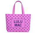 Lulu Mac Canvas Tote Purple Dot
