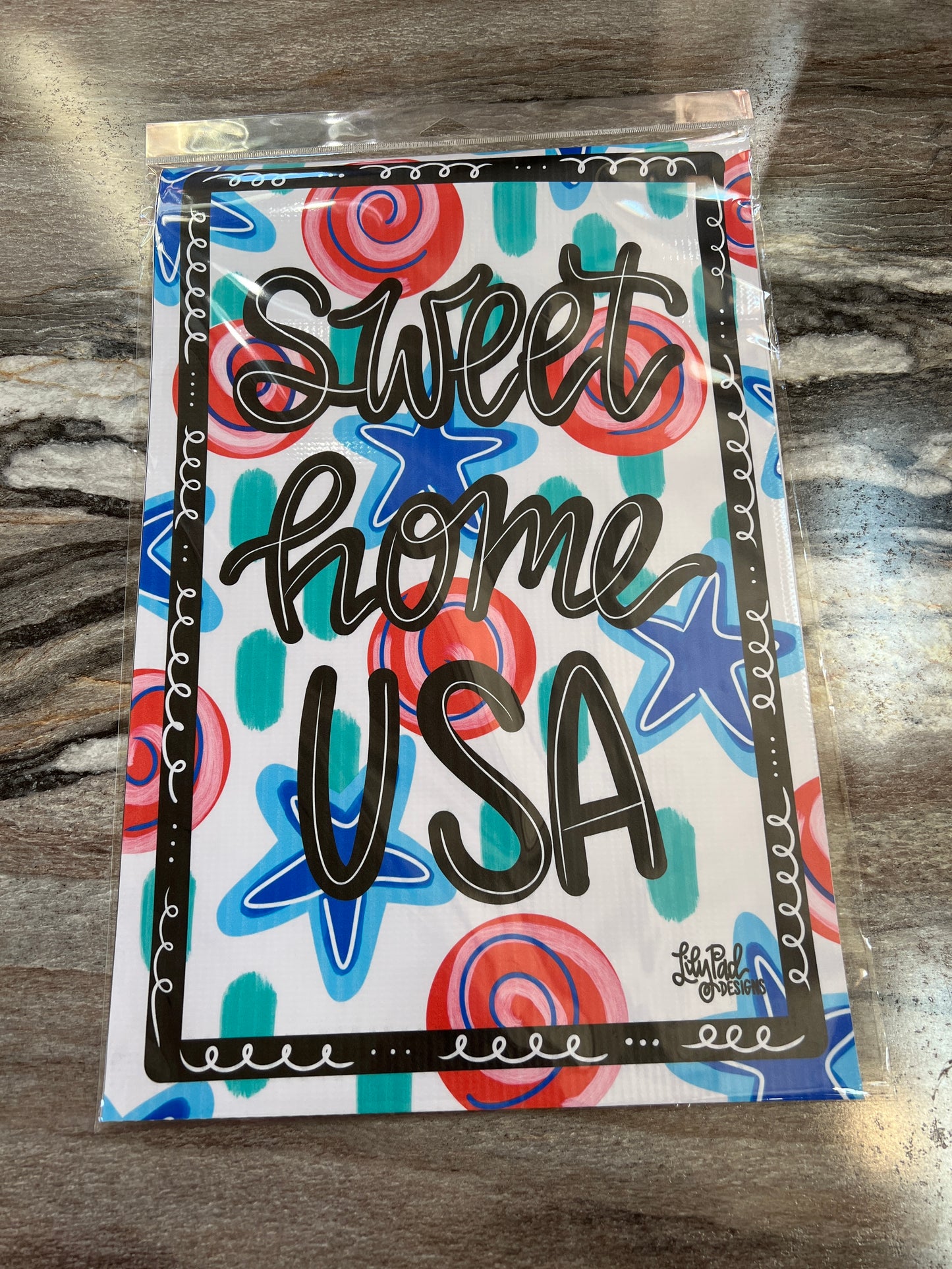 Garden Flag- Sweet Home USA