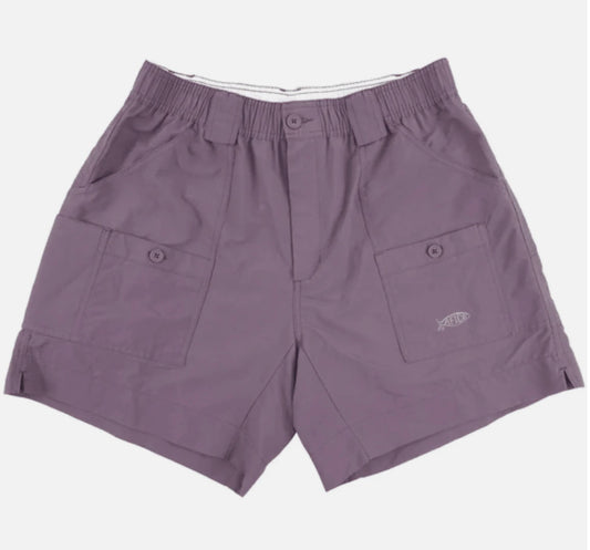 AFTCO Youth Shorts 6" Black Plum