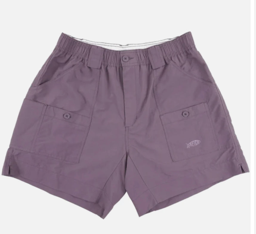 AFTCO Shorts 6" Black Plum