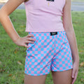 Lulu Mac Kids Checkard Shorts