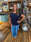 Striped Pants Blue/Green