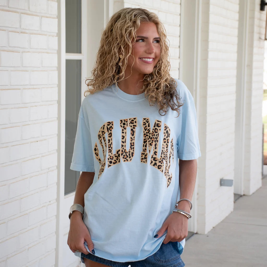 Lulu Mac Leopard T-Shirt Chambray