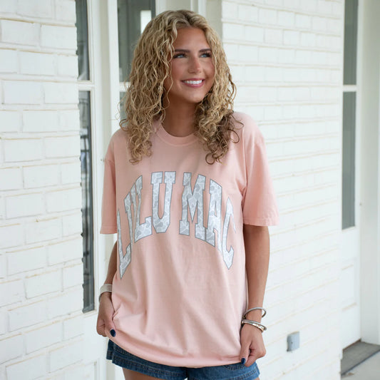 Lulu Mac Peach/Camo T-Shirt