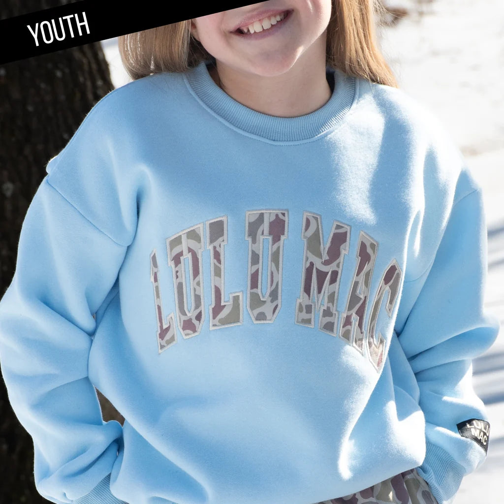 Lulu Mac Kids Sweatshirt Blue/Camo