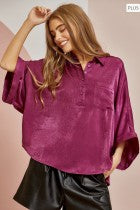 Plus Oversized Button Down