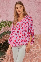 Plus Leopard Print Top
