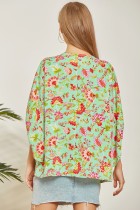 Poncho Type Floral Top