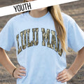 Lulu Mac Youth T-Shirt Blue/Camo