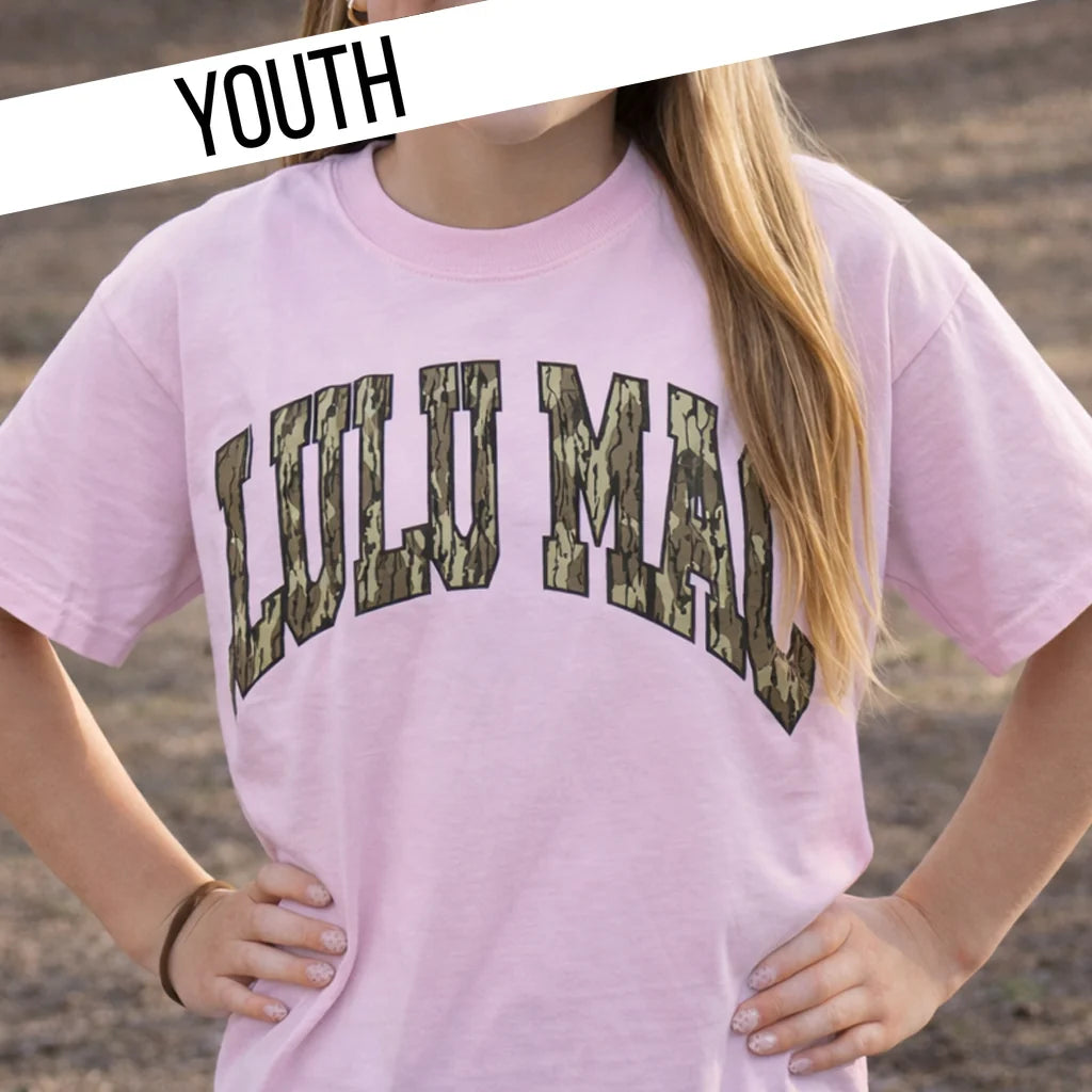 Lulu Mac Kids T-Shirt Pink/Camo