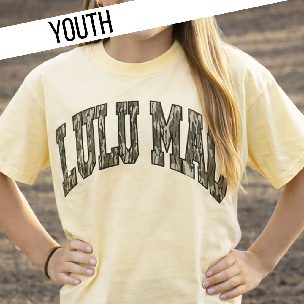 Lulu Mac Youth T-Shirt Butter/Camo