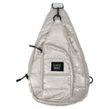 Lulu Mac Puffer Matallic Sling Bag-Pearl