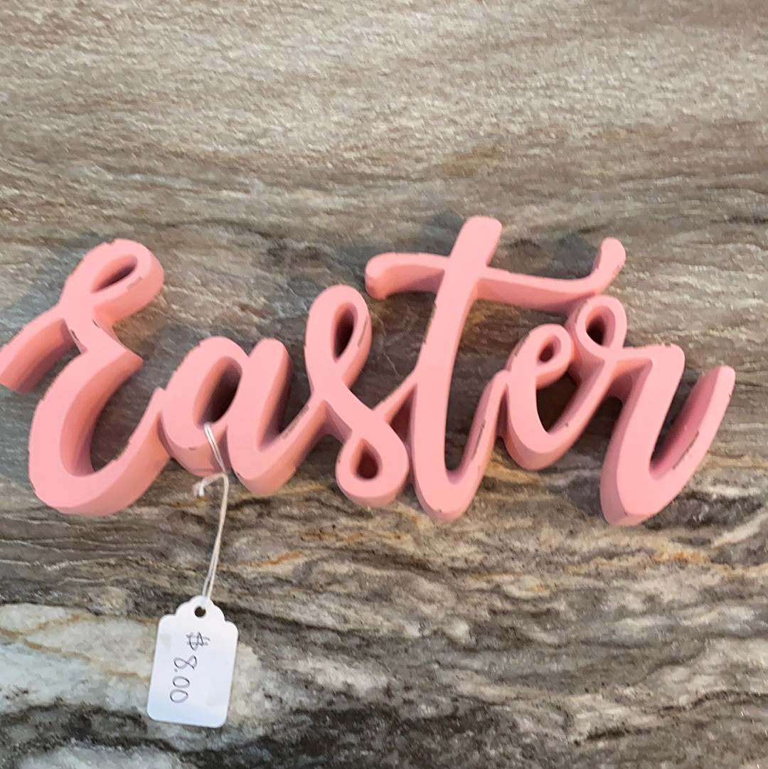 Wooden Easter sign